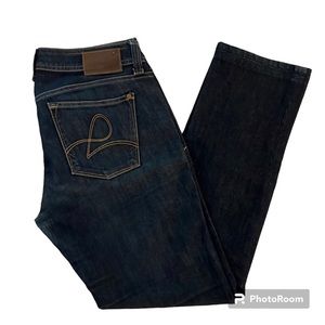 👖DL1961 Jeans Tory Slim Straight Dark Blue Jeans - 29